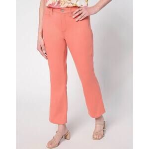 NYDJ Billie Mini Boot Ankle Jeans Women's 12 Coral Haze High Rise Cool Embrace